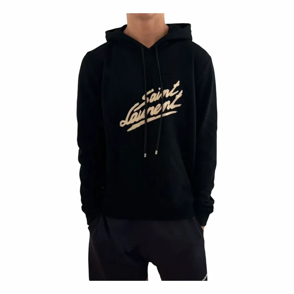 Saint Laurent Signature Logo Hoodie