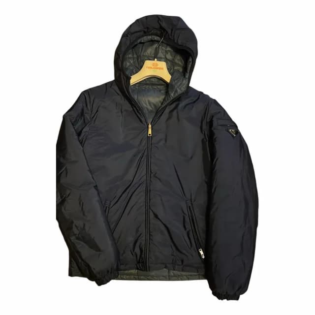 Prada Reversible Plaque Puffer Jacket