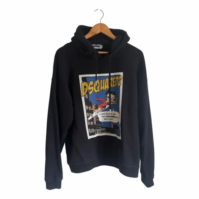 Dsquared2 Betty Boop Regular Fit Hoodie Sweatshirt