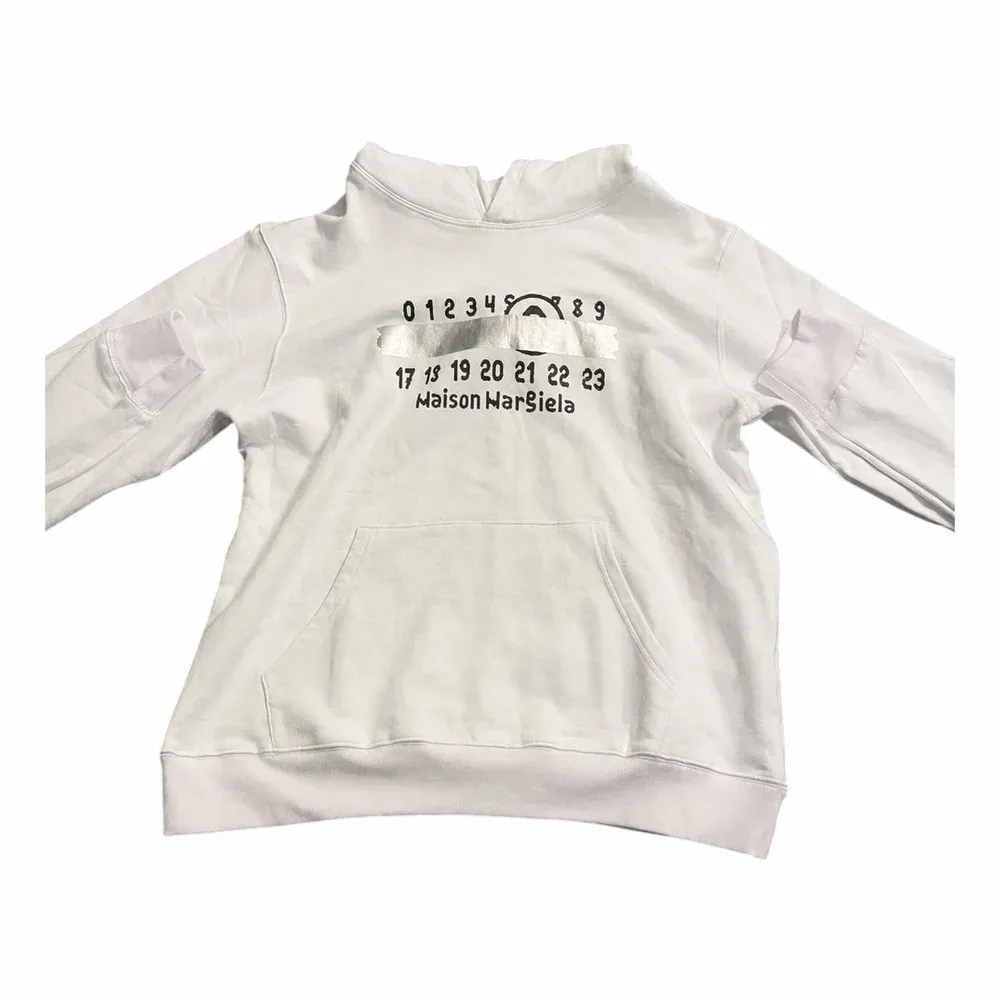 Maison Margiela Hoodie Med Grafiskt Tryck