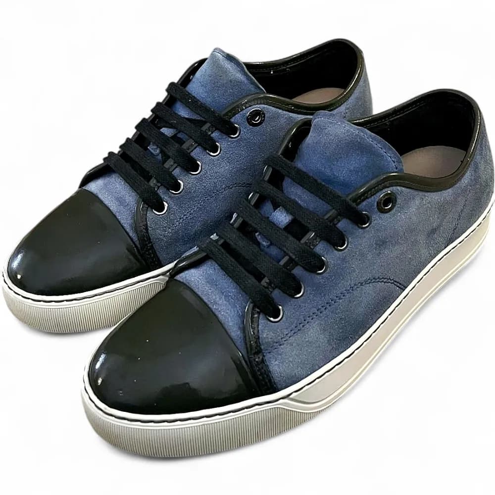 Lanvin Sneakers i mocka och lack