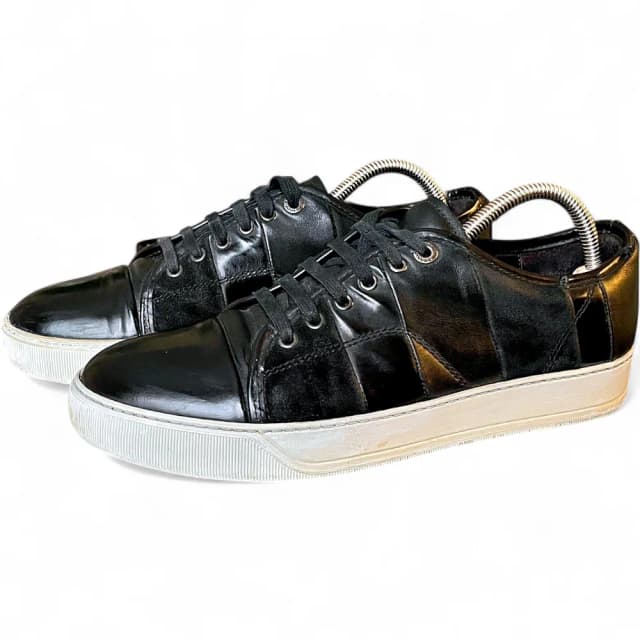 Lanvin Lågskurna lädersneakers