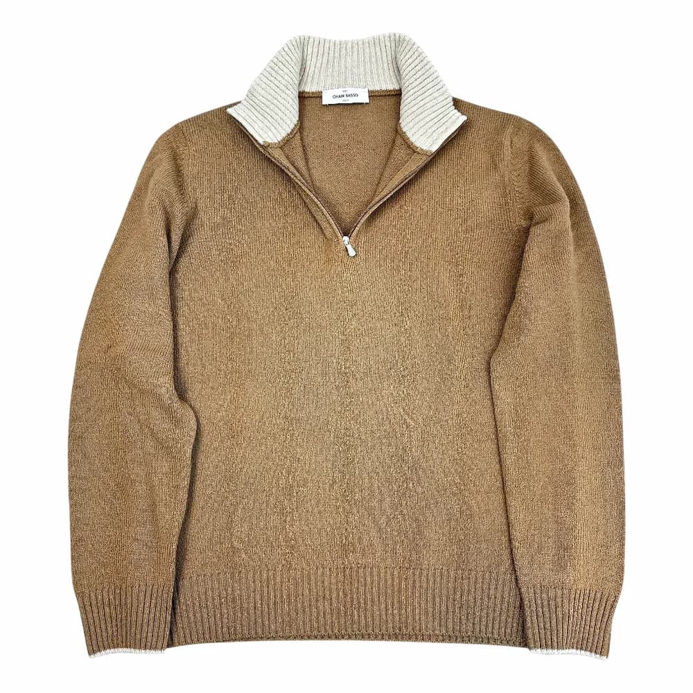 GRAN SASSO Half-zip Stickad Tröja