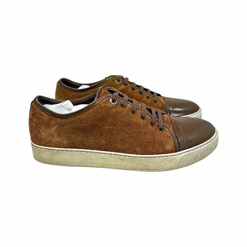 LANVIN DBB1 Patent Cap Toe Sneaker