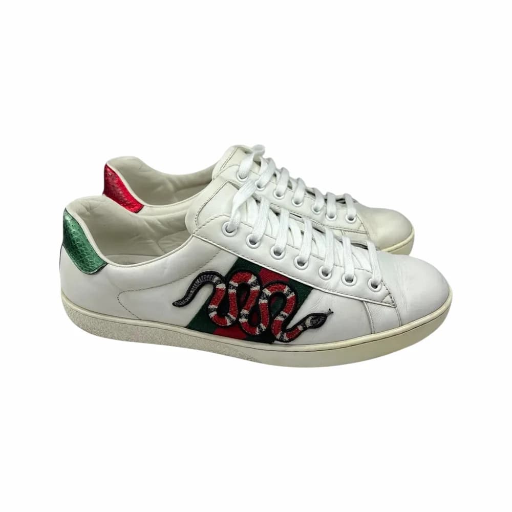 GUCCI Ace Embroidered Snake Sneaker