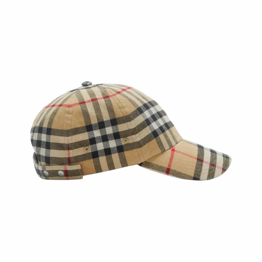 BURBERRY Check Baseball Cap