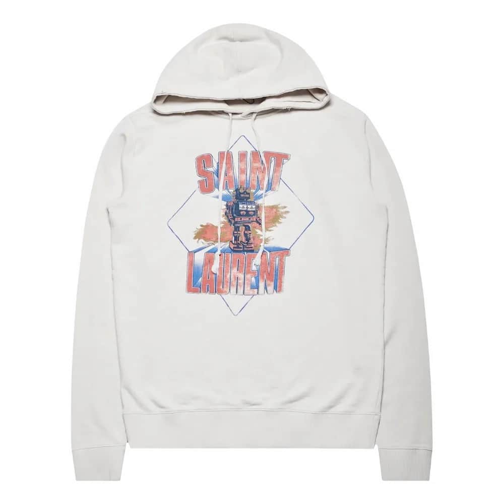 SAINT LAURENT Robot Logo Hoodie