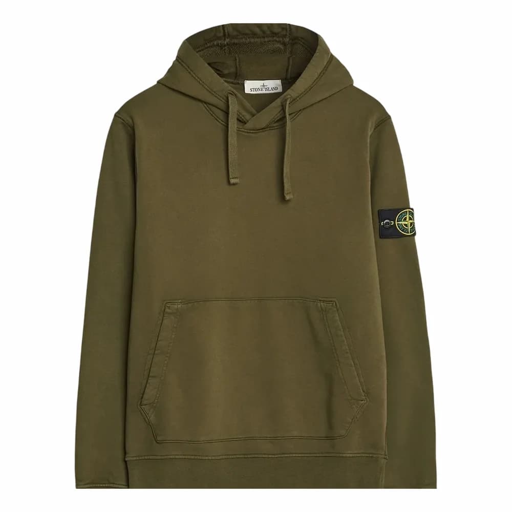 STONE ISLAND Garment Dyed Fleece Hoodie