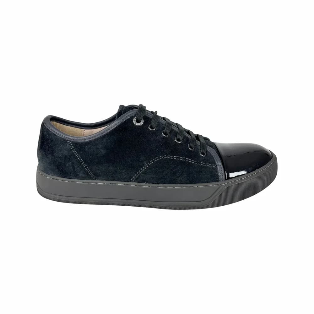 LANVIN DBB1 Patent Cap Toe Sneaker
