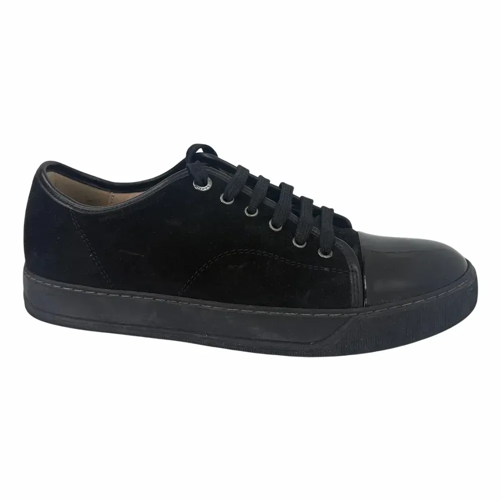 LANVIN DBB1 Patent Cap Toe Sneaker