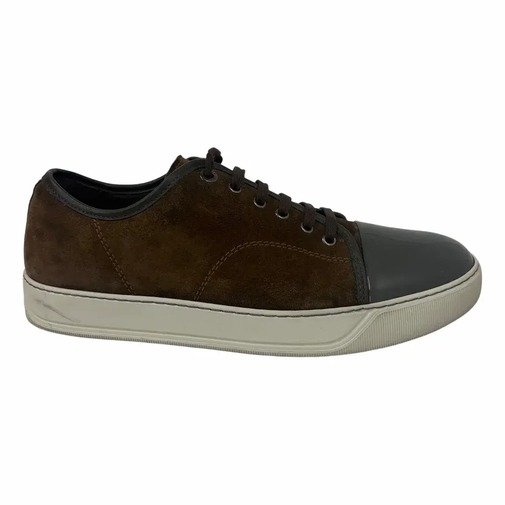 LANVIN DBB1 Patent Cap Toe Sneaker