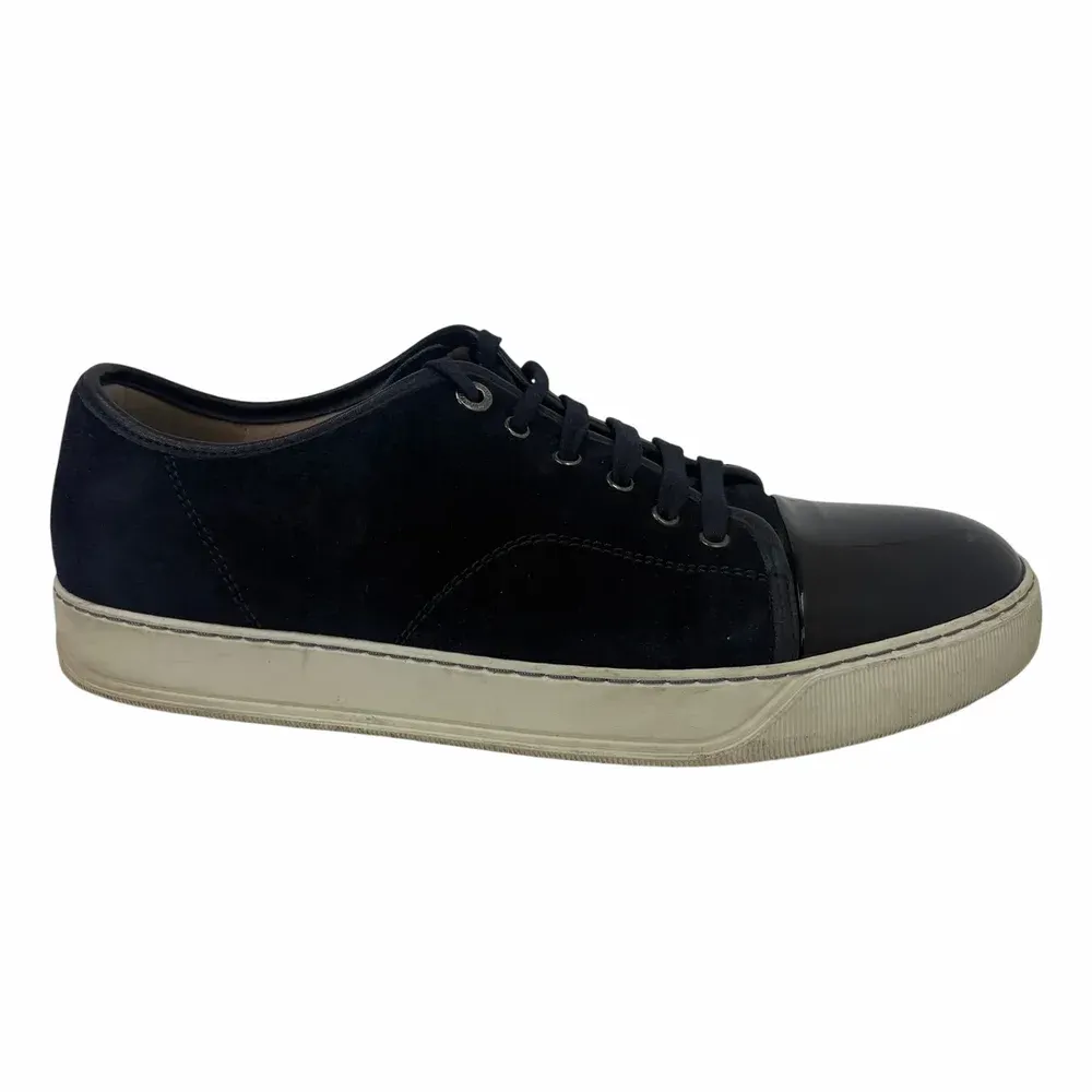 LANVIN DBB1 Patent Cap Toe Sneaker
