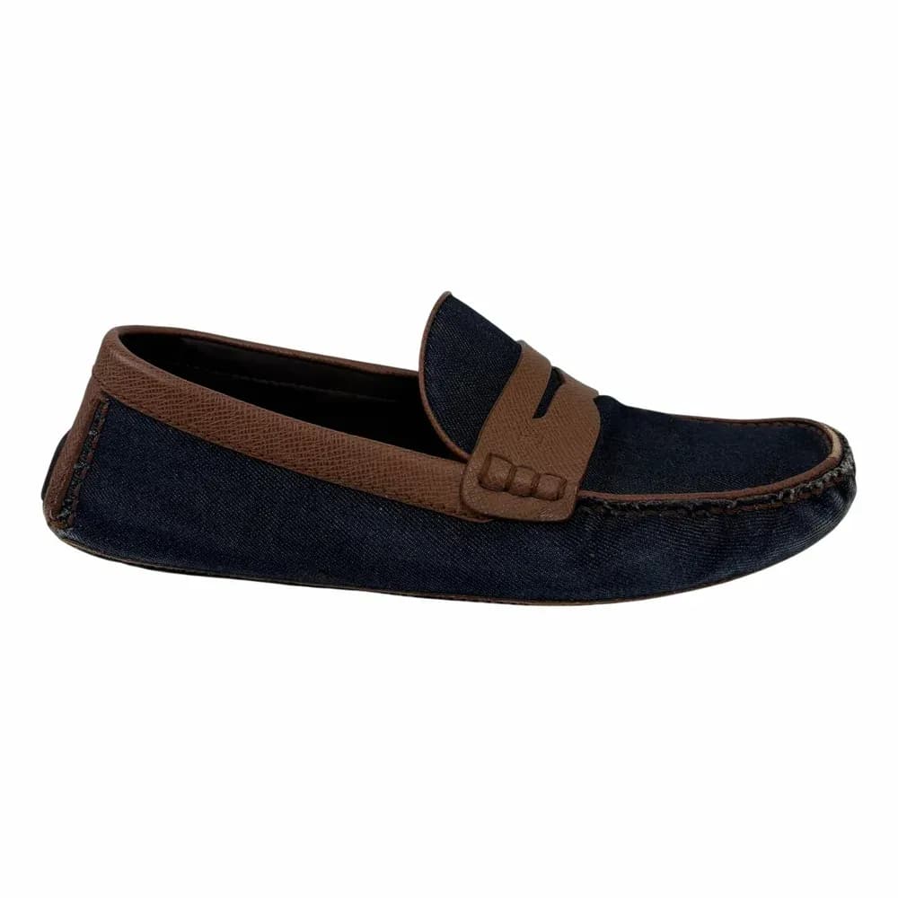 LOUIS VUITTON Motor Knit Moc Toe Penny Driver