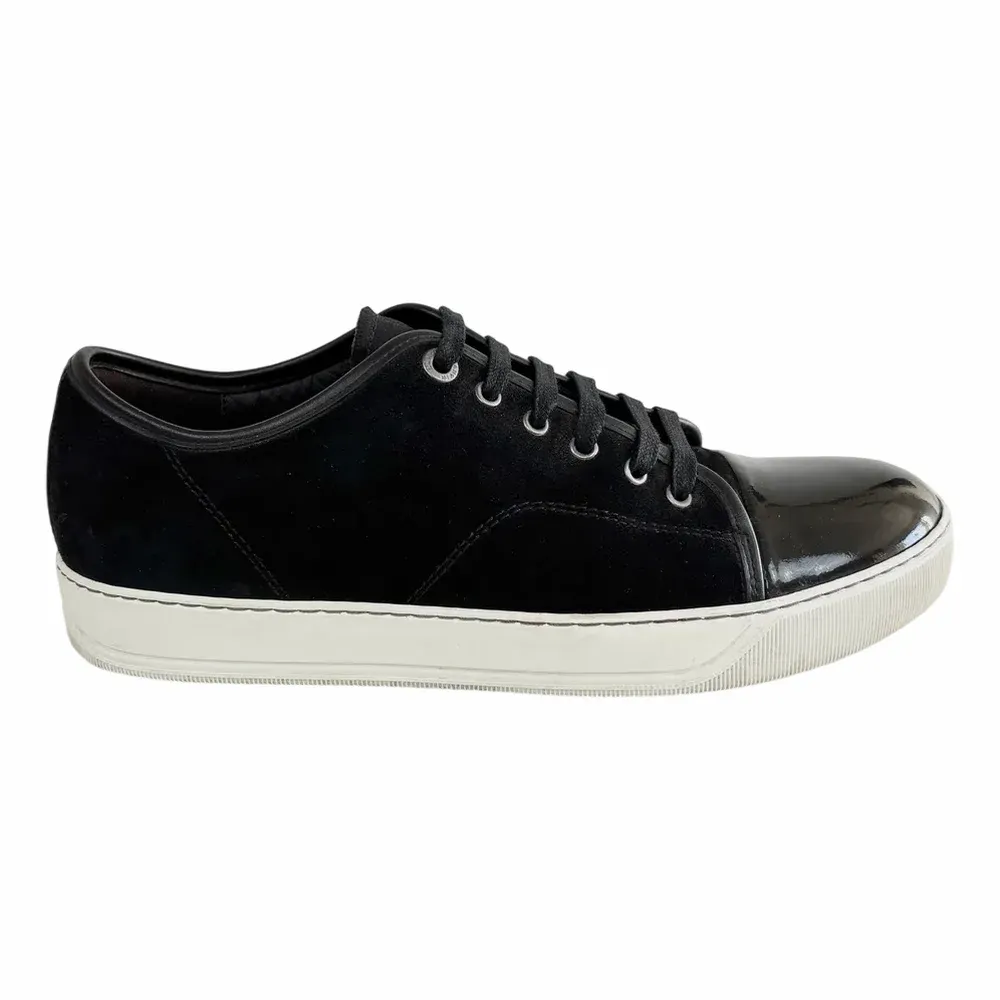 LANVIN DBB1 Patent Cap Toe Sneaker
