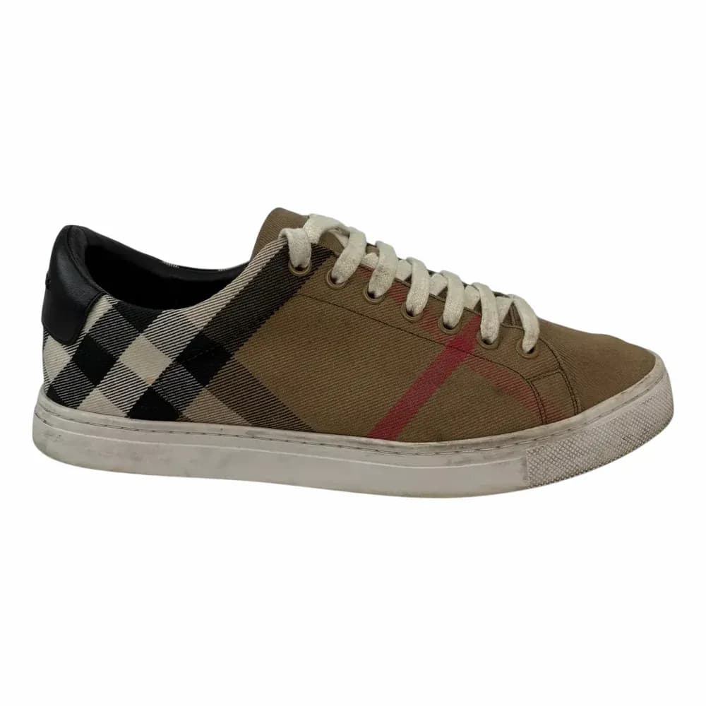 BURBERRY Albert Check Low Top Sneakers