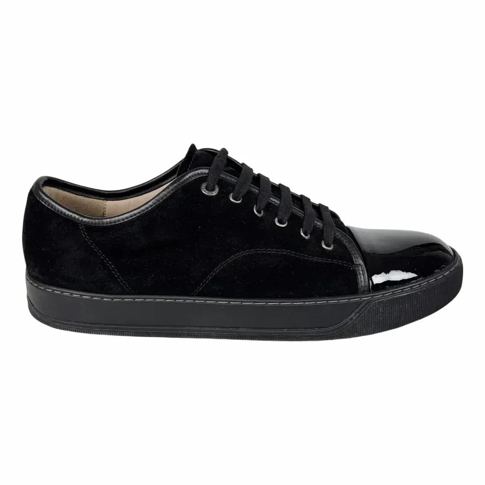 LANVIN DBB1 Patent Cap Toe Sneakers