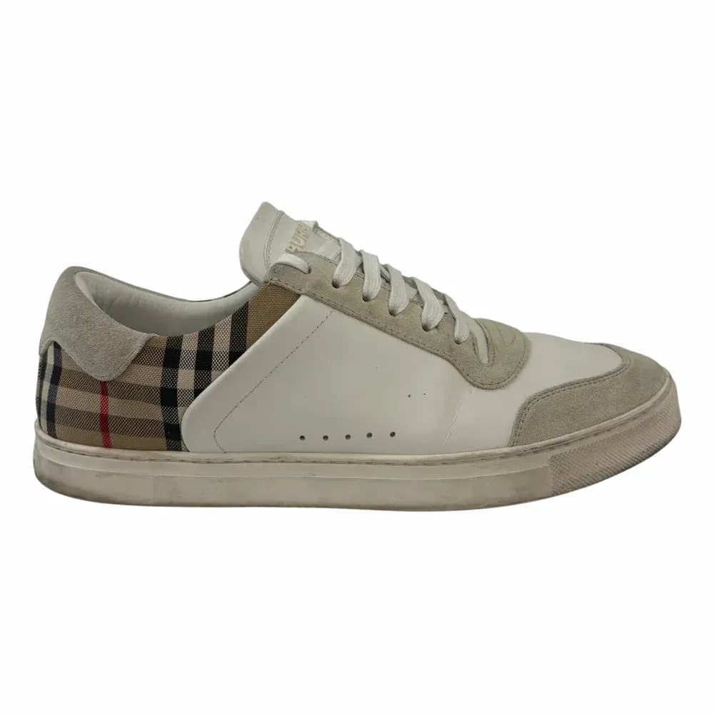 BURBERRY Stevie Check Panelled Sneakers