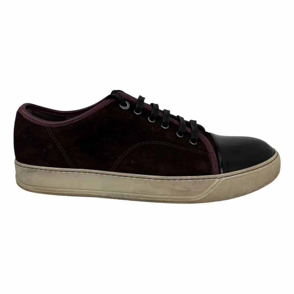 LANVIN DBB1 Patent Cap Toe Sneaker