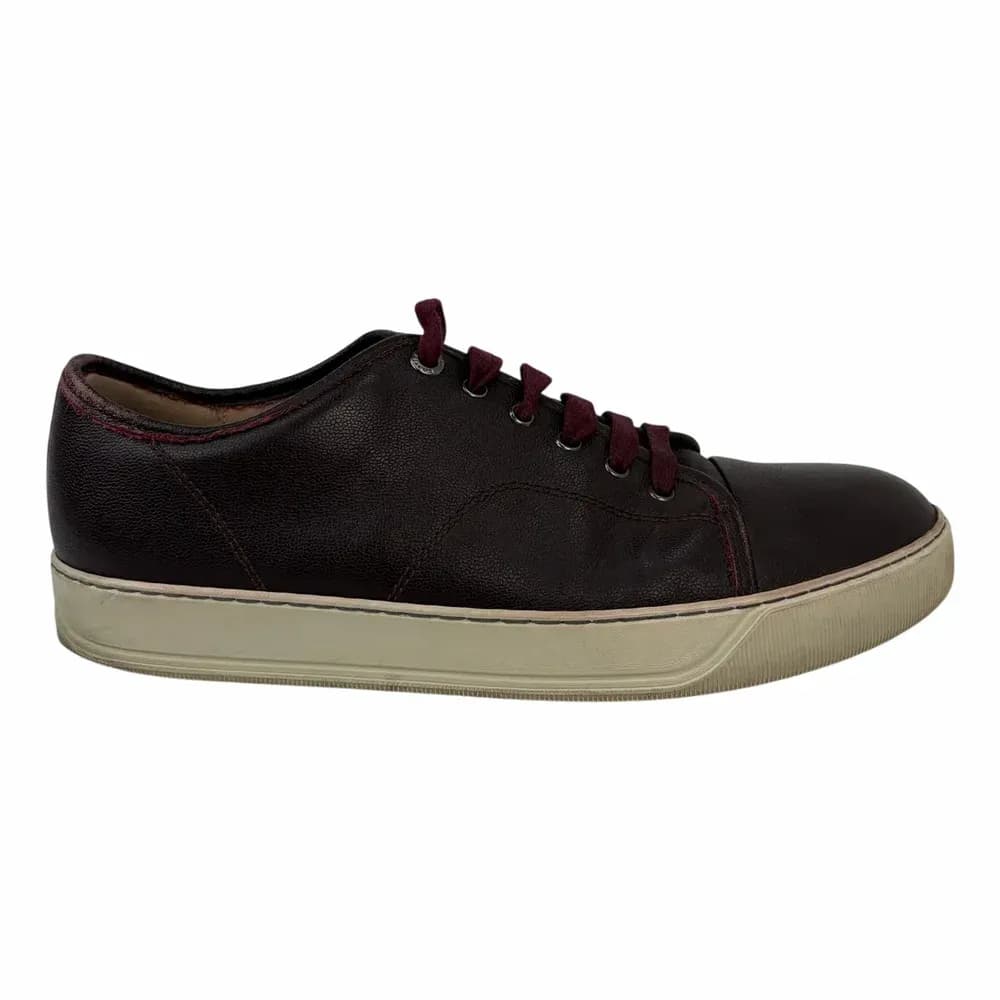 LANVIN DBB1 Patent Cap Toe Sneaker