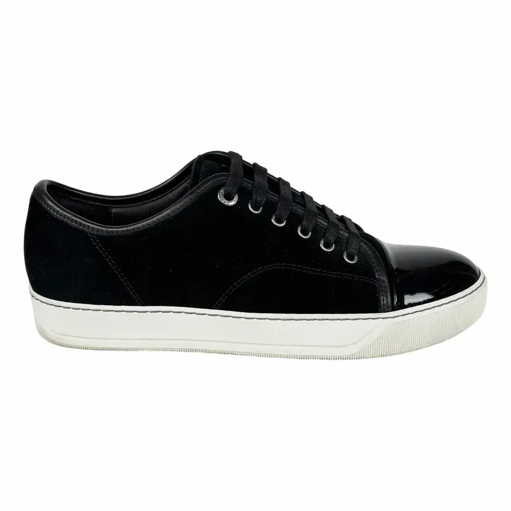 LANVIN DBB1 Patent Cap Toe Sneaker