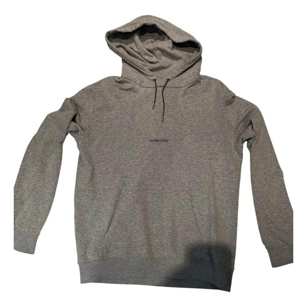 Saint Laurent Signature Logo Hoodie