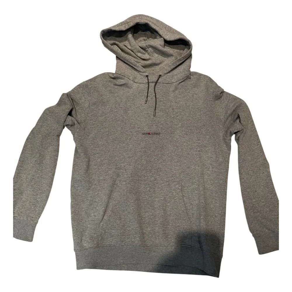 Saint Laurent Signature Logo Hoodie