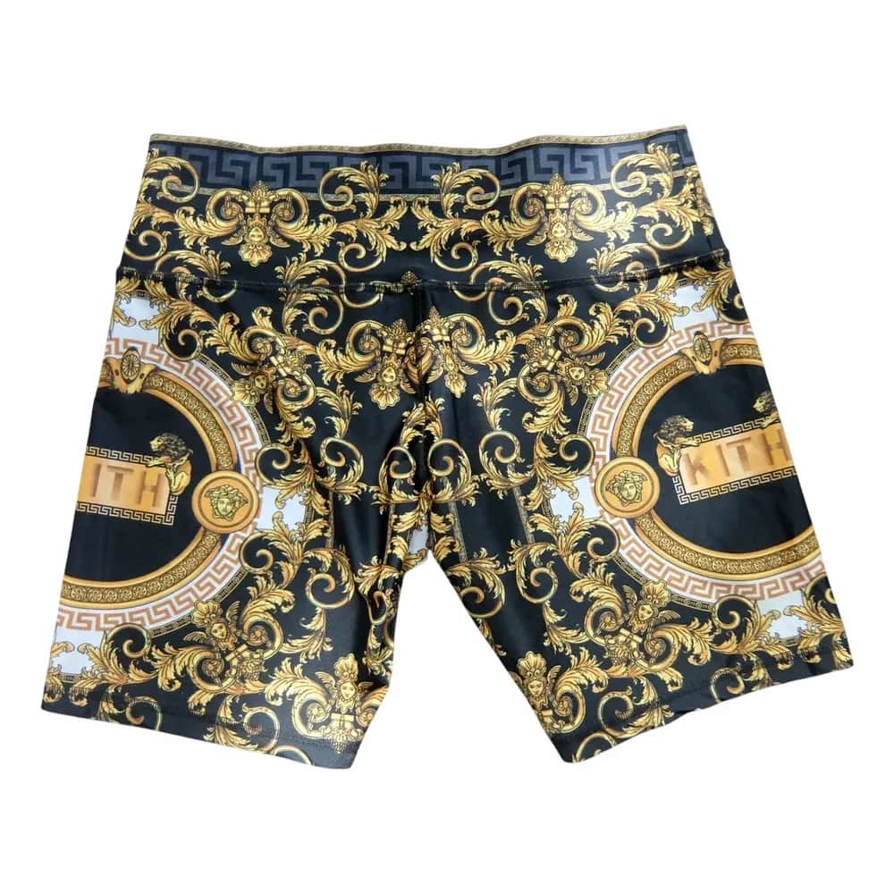 Versace Kith x Versace Barocco Silk Twill Shorts