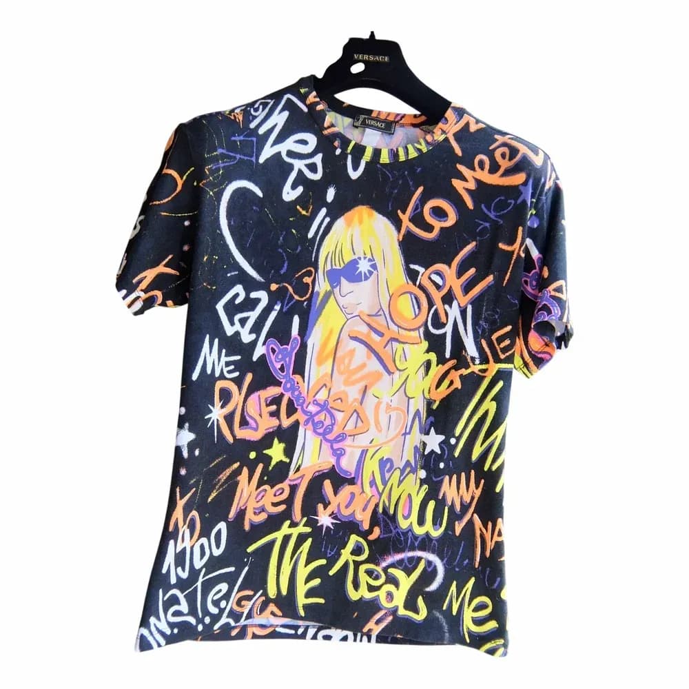 Versace Iconic Donatella Graffiti Vintage T-shirt