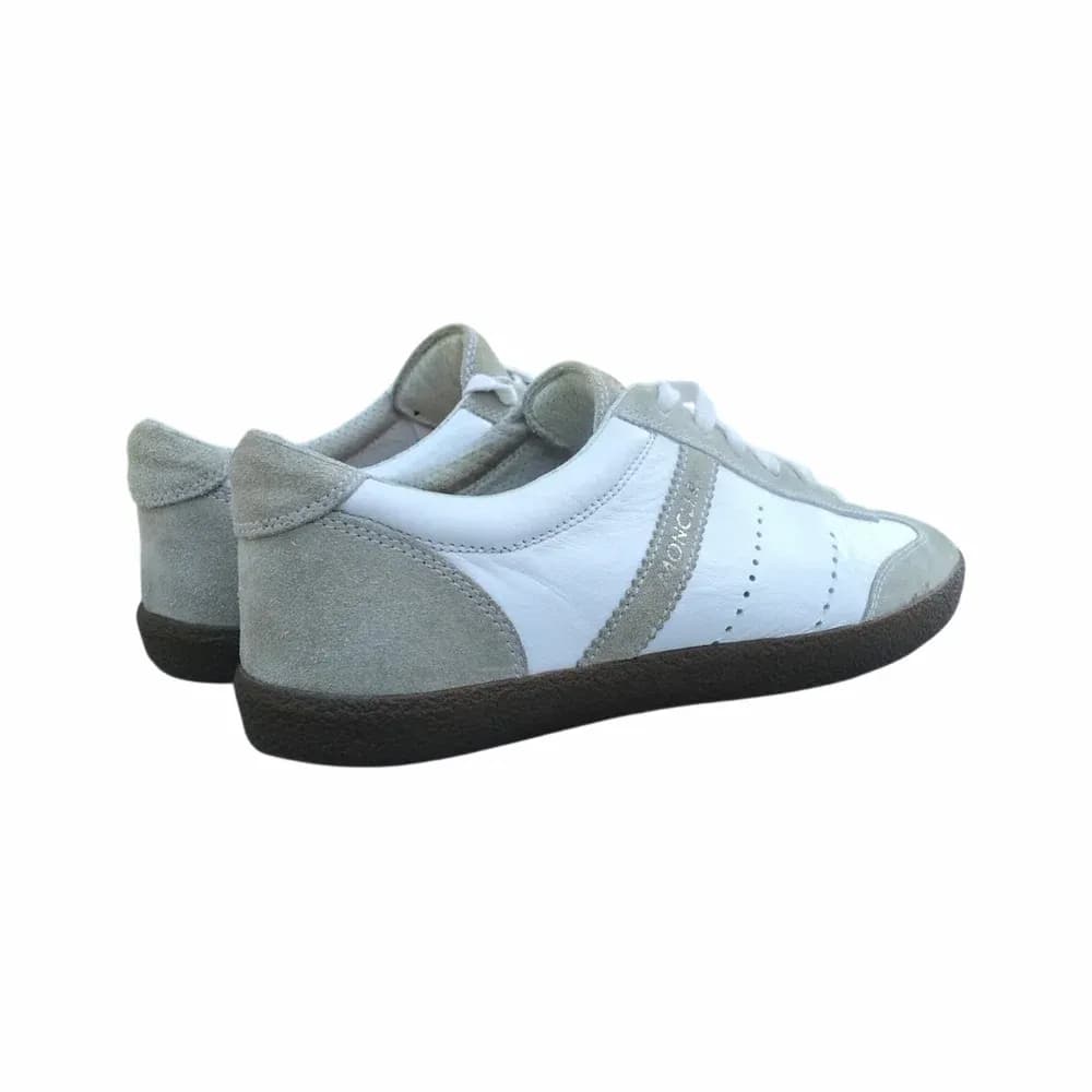 Moncler Leather Colorblock Pattern Sneakers
