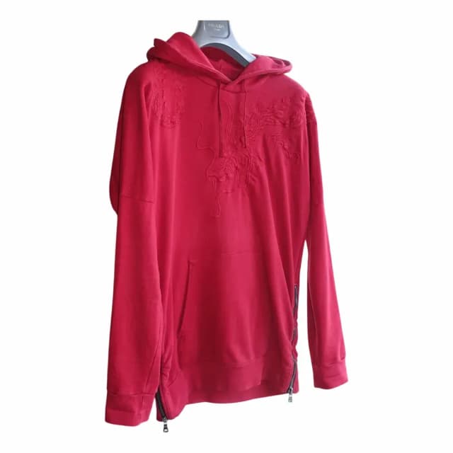 Balmain Nueva Escocia Embroidered Paneled Hoodie