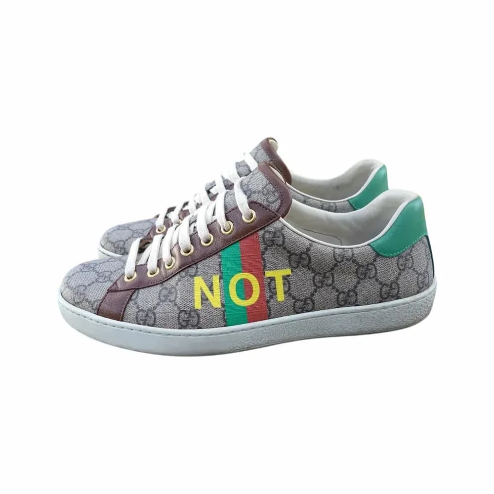 Gucci Ace 'Fake/Not' Print Sneakers