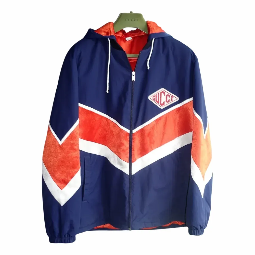 Gucci Colorblock Game Patch Technical Zip Jacket