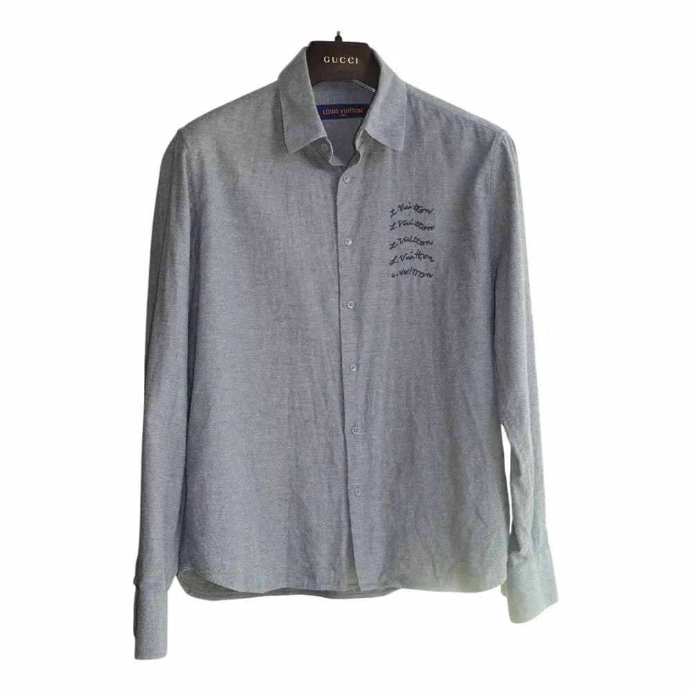 Louis Vuitton Signature Embroidered Logo Flannel Shirt