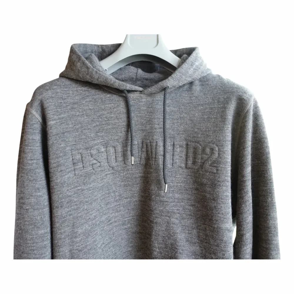 Dsquared2 Logo-Embellished Brushed Melange Fleece Hoodie