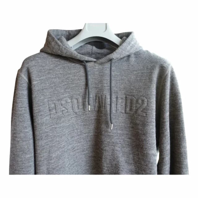 Dsquared2 Logo-Embellished Brushed Melange Fleece Hoodie