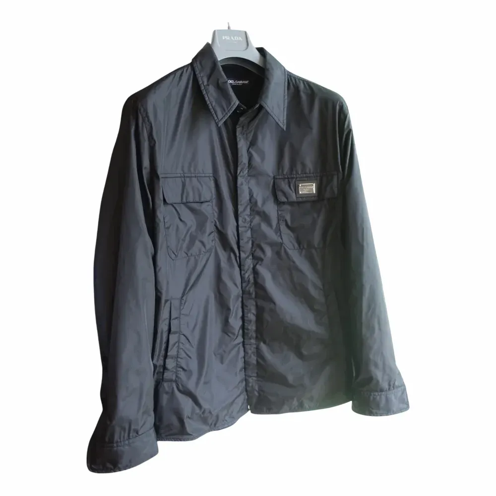 Dolce & Gabbana Badge Logo Technical Nylon Overshirt