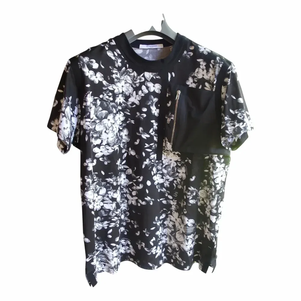 Givenchy Black Floral Print Short Sleeve T-shirt