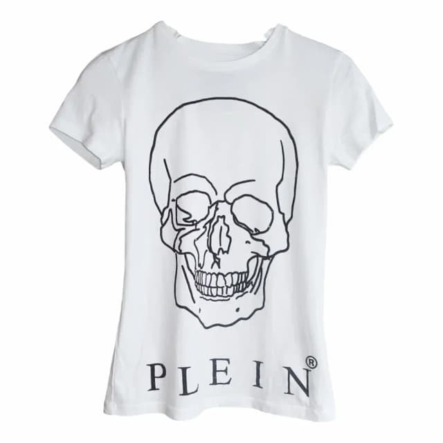 Philipp Plein T-shirt Round Neck SS Skull and Plein