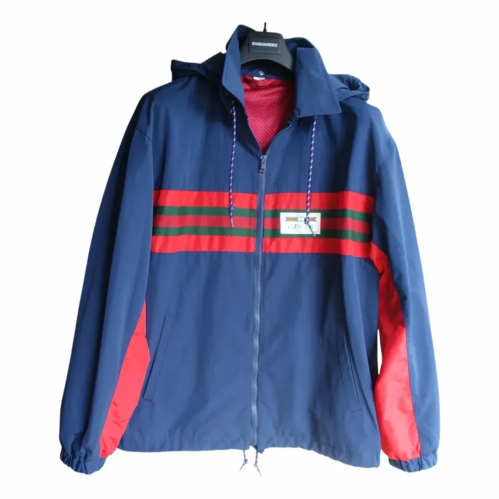 Gucci Nylon Jacket with Web and Gucci Label