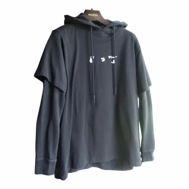 Off-White Marker Arrows Double Sleeve Hoodie