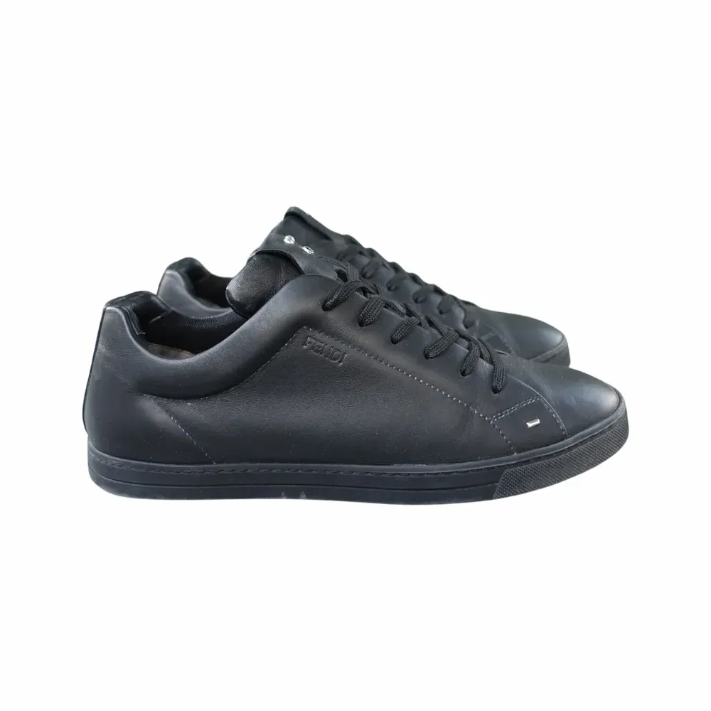 Fendi Bag Bugs Faces Motif Low-Top Sneakers