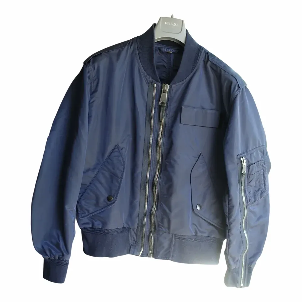 Burberry Zip Detail Cropped Bomber Jacket