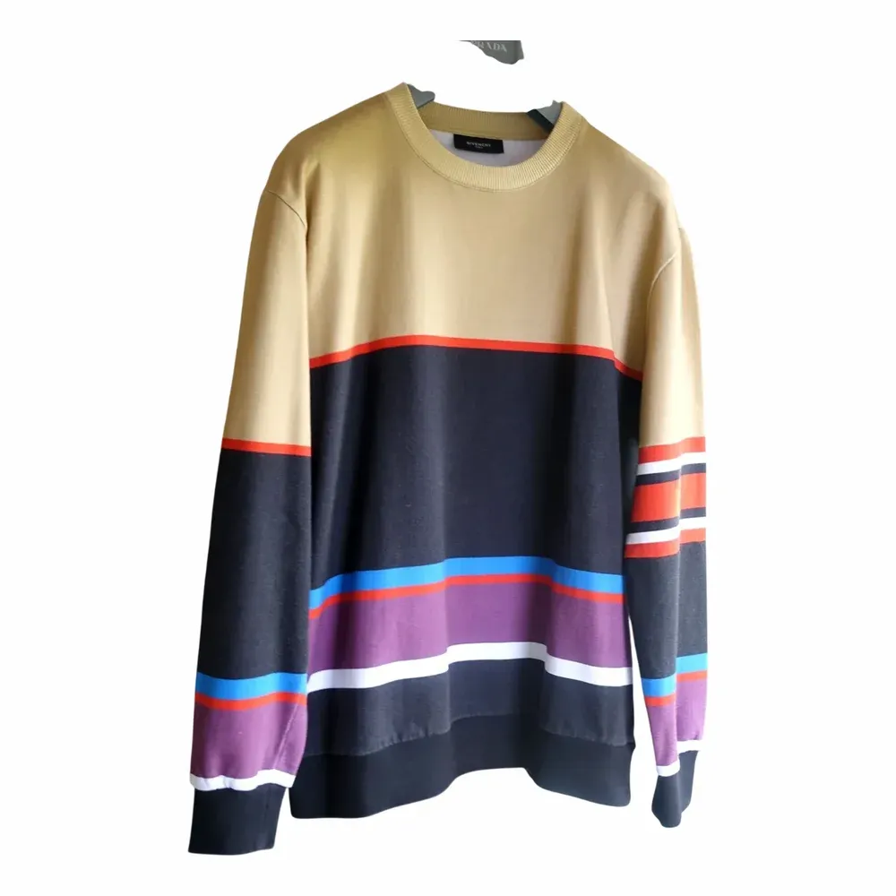 Givenchy Colorblock Pattern Crew Neck Sweater