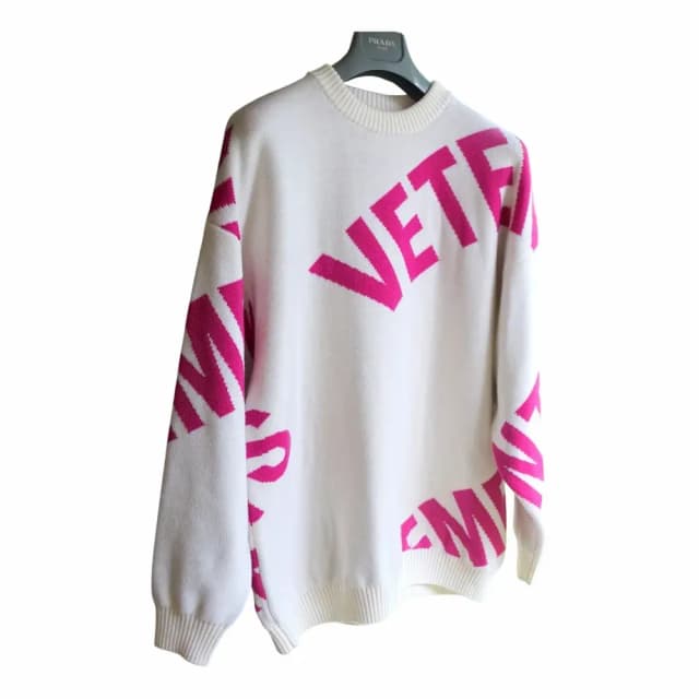 Vetements Allover Maxi Logo Crew Sweat