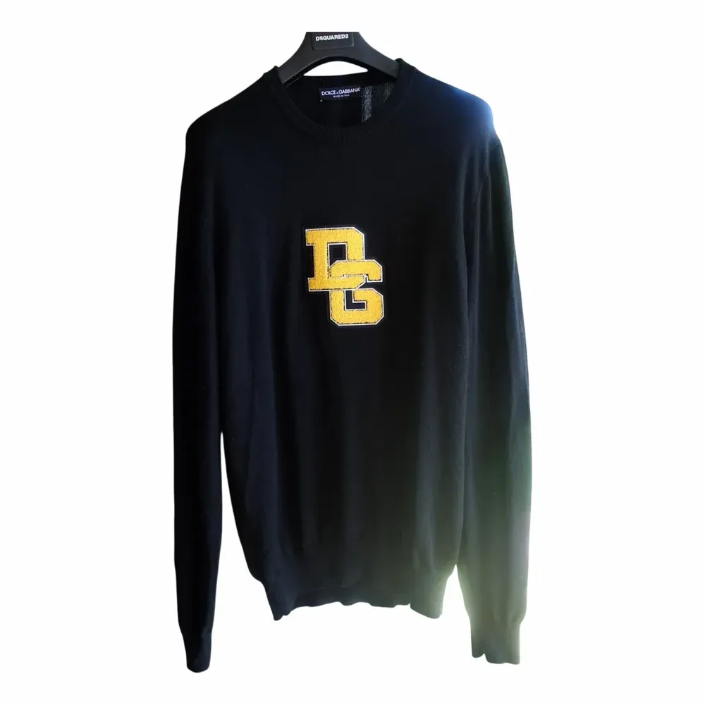 Dolce & Gabbana DG Logo Knitted Wool Sweater