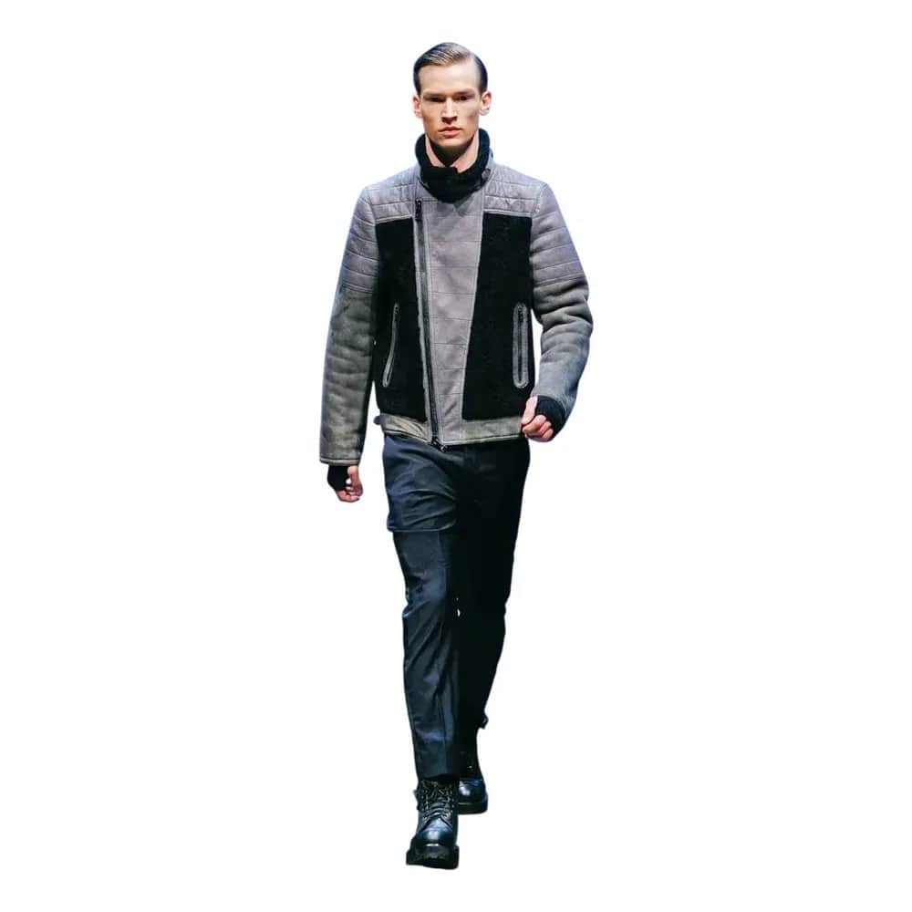 Neil Barrett Fall/Winter 2011 Menswear Runway Hybrid Shearling Jacket
