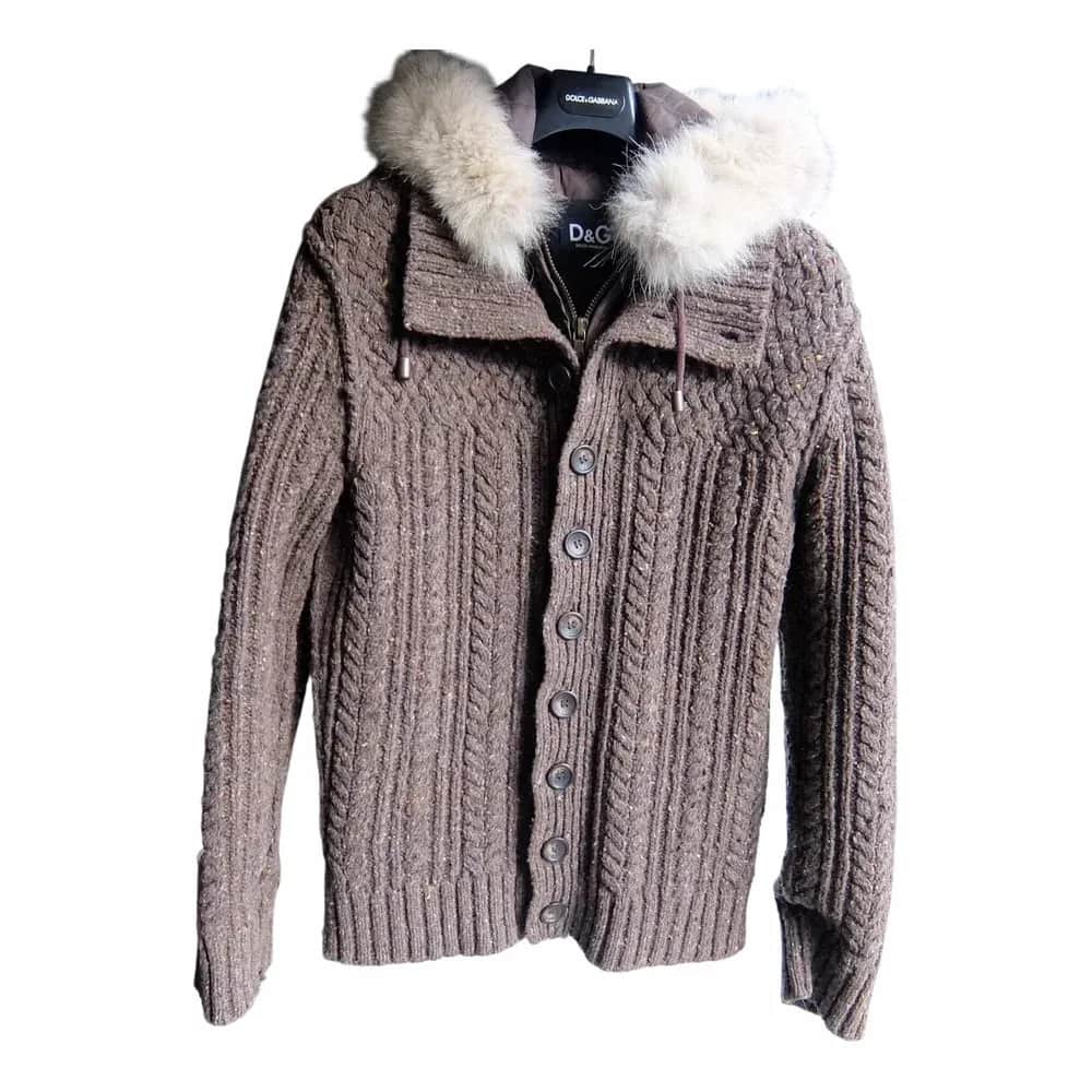 Dolce & Gabbana AW2008 Layered Wool Fur Collar Jacket