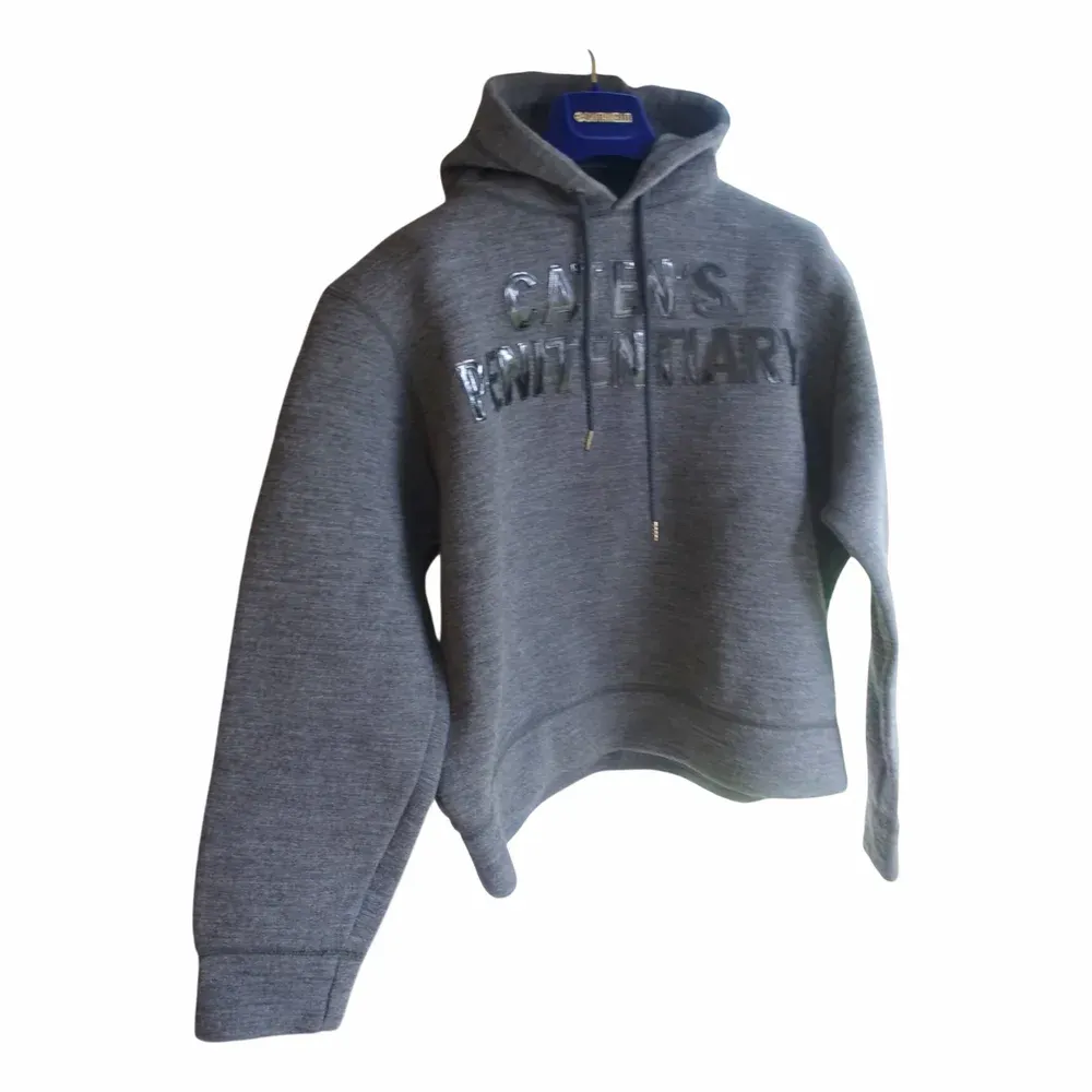 Dsquared2 Logo Hoodie with Patent Leather Applique