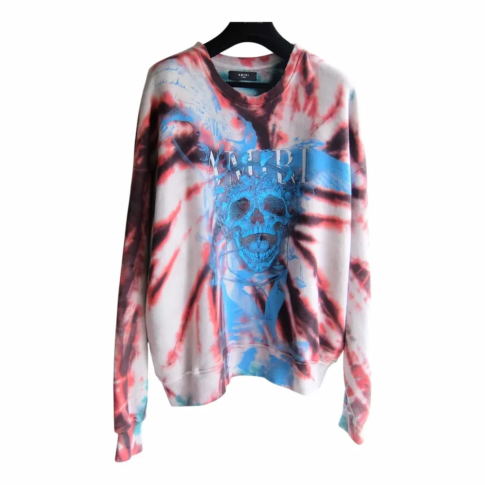 AMIRI Tie-Dye Skull Print Sweatshirt