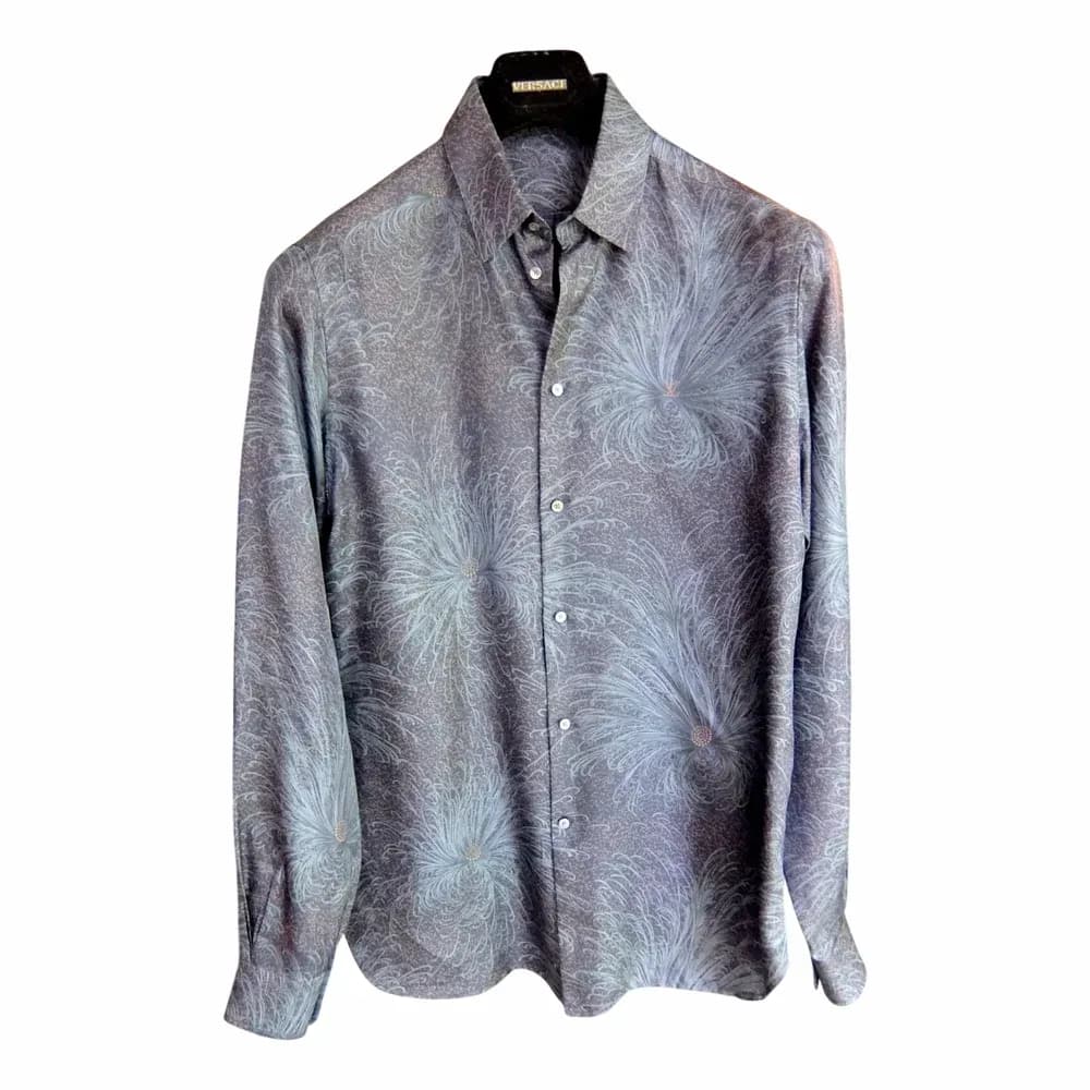 Louis Vuitton Floral Denim Print Shirt